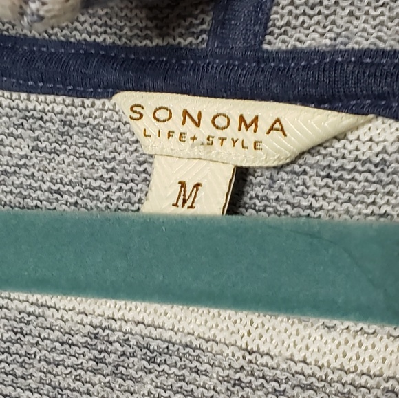 Sonoma lightweight blue/white striped hoodie - Picture 4 of 4